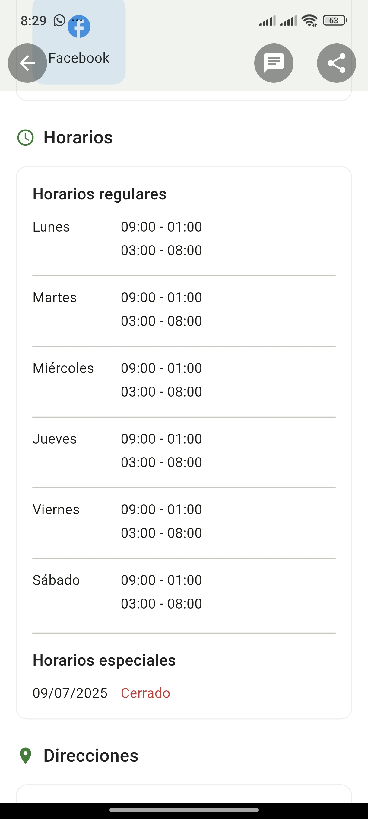 Dirección