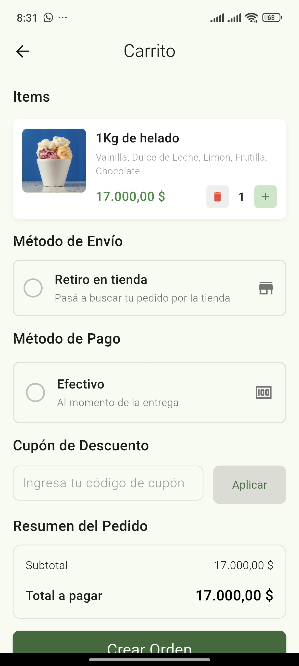Carrito de Compras